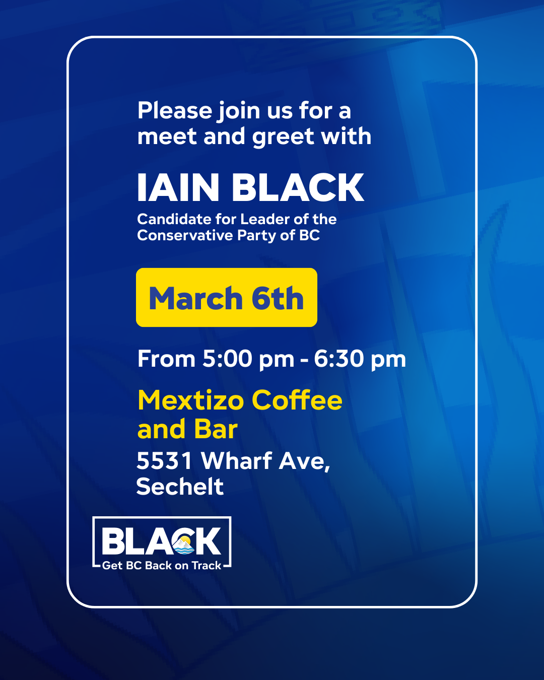 Meet Iain Black in Sechelt
